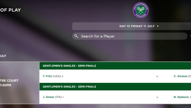 Erkeklerde Wimbledon Finalistleri Bugün Belli Olacak