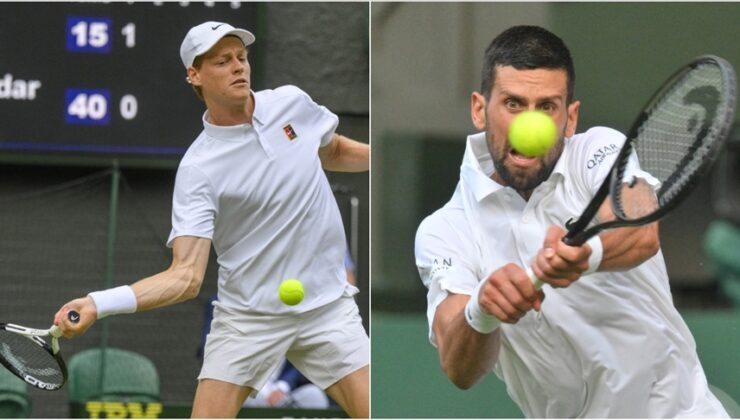 Sinner ve Djokovic Wimbledon’da Yarı Finalde Karşılaşacak